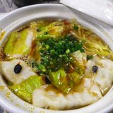 餃子レタスの激辛豆鼓辣椒醤鍋